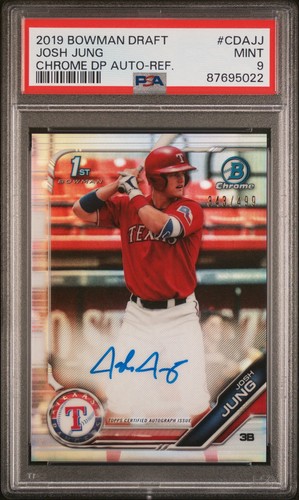 Bowman chrome draft josh jung - chrome,